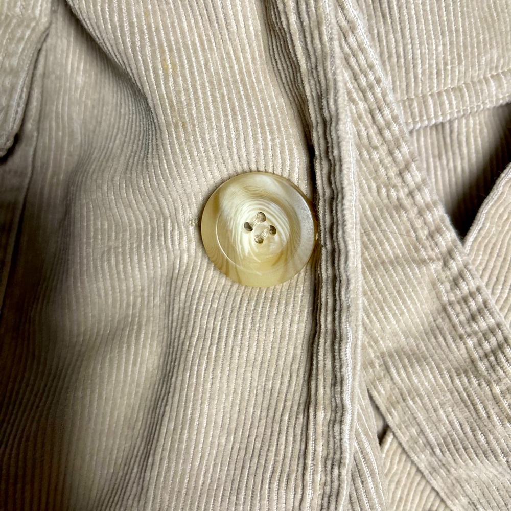 Express Beige Corduroy Belted Trench Jacket - Picture 6 of 6